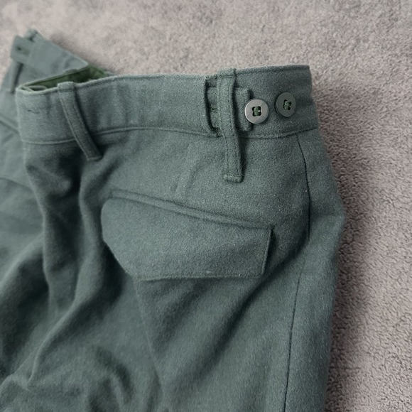 vintage 80s Bundeswehr German Army Wool Cargo Pants size 32 MILITARY TROUSERS - Picture 13 of 15